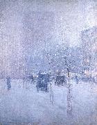 Childe Hassam Late Afternoon, New York, Winter Sweden oil painting artist